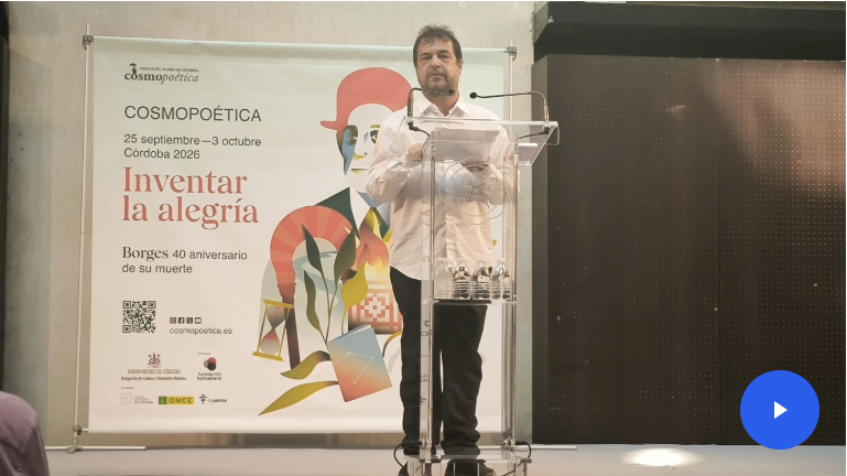 David Eloy Rodríguez, coordinador literario: "Cualquier autor de cualquier lugar del mundo escucha Cosmopoética"