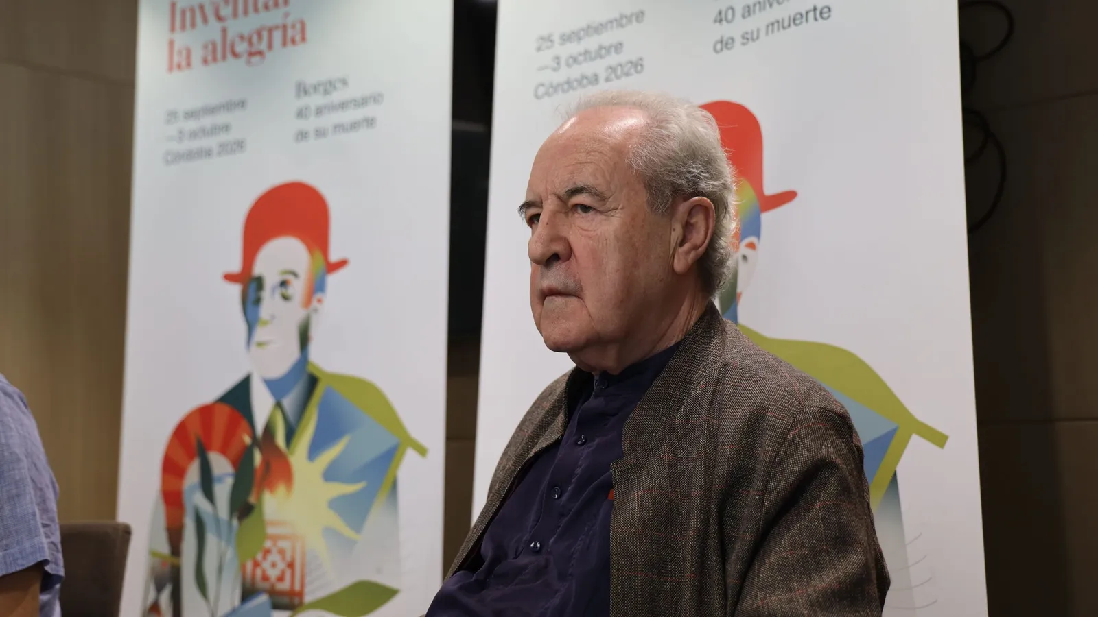 John Banville durante su asistencia a Cosmopoética 2026.